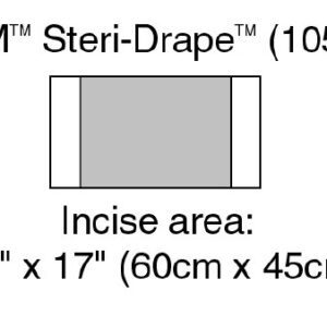 Surgical Drape 3M Steri-Drape Large Incise Drape 17 W X 23 L Inch Sterile