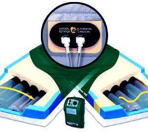 Bed Mattress System PressureGuard APM2 Safety Supreme Alternating Pressure / Lateral Rotation 35 X 84 X 7 Inch