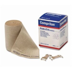 Compression Bandage Comprilan 2-2/5 Inch X 16-2/5 Foot Clip Detached Closure Tan NonSterile Standard Compression