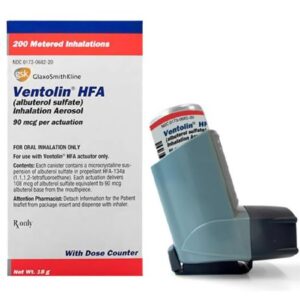 Ventolin HFA Albuterol Sulfate 90 mcg Aerosol 18 Gram 200 Doses