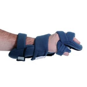 Contracture Wrist / Hand / Finger Orthosis Rolyan HANZ Antimicrobial Fabric Left Hand Blue Small