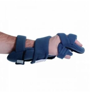 Contracture Wrist / Hand / Finger Orthosis Rolyan HANZ Antimicrobial Fabric Left Hand Blue Large