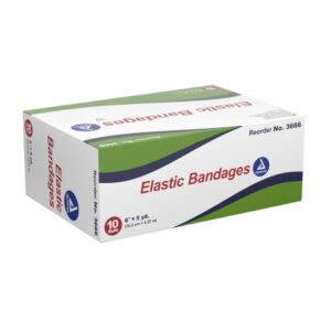 Elastic Bandage Dynarex 6 Inch X 4-1/2 Yard Clip Detached Closure Tan NonSterile Standard Compression