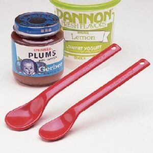 Feeding Therapy Spoon Large Maroon Plastic