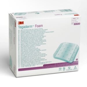 Foam Dressing 3M Tegaderm High Performance 2 X 2 Inch Without Border Film Backing Nonadhesive Square Sterile