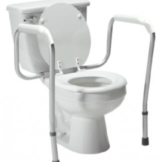 Toilet Safety Rail Versaframe White Aluminum