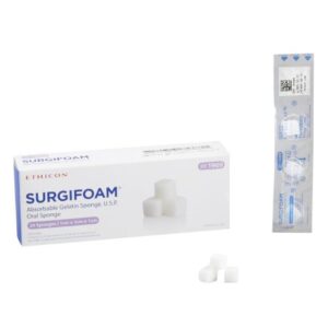 Hemostatic Sponge Surgifoam 1 X 1 X 1 X 1 cm Sterile