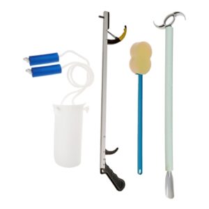 ADL Hip / Knee Equipment Kit SammonsPreston Hip Kit 8 Reacher – 26 Inch Length / Dressing Stick – 24 Inch Length