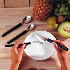 Fork Etac Long / Lightweight Handle Black Stainless Steel