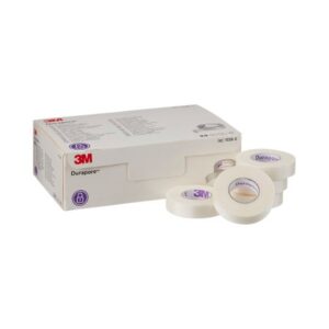 Medical Tape 3M Durapore White 1/2 Inch X 10 Yard Silk-Like Cloth NonSterile