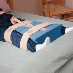 Hip Abduction Cushion Rolyan Wedge Flex 21 W X 21 L X 6 H Inch Foam Hook and Loop Strap Fastening