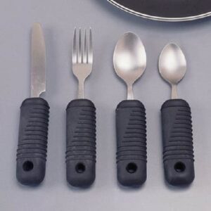 Knife Sure Grip Adaptive Silver / Black Stainless Steel