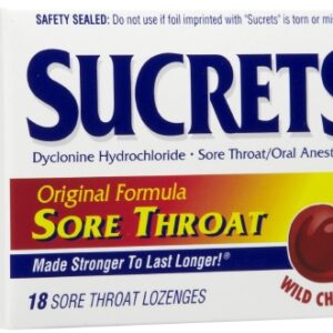 Sore Throat Relief Sucrets 2 mg Strength Lozenge 18 per Bag