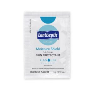 Skin Protectant Lantiseptic Moisture Shield 5 Gram Individual Packet Lanolin Scent Ointment