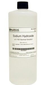 Chemistry Reagent Sodium Hydroxide ACS Grade 0.1 N 32 oz.