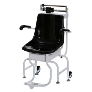 Chair Scale Health O Meter Balance Beam Display 440 lbs. / 200 kg Capacity Black / White Analog