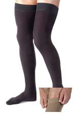 Compression Socks JOBST for Men Thigh High Large Black Closed Toe