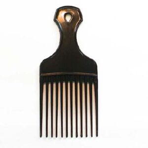 Hair Pick Cardinal Medium Black Polypropylene