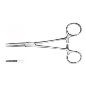 Hemostatic Forceps Kelly 5-1/2 Inch Length Floor / Office Grade Stainless Steel NonLocking Thumb Handle Straight