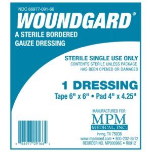 Island Dressing WoundGard 6 X 6 Inch Square Sterile