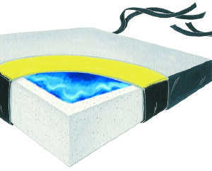 Wedge Seat Cushion Skil-Care 18 W X 16 L X 6 to 3 D Inch Foam