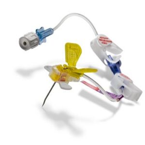Huber Infusion Set PowerLoc 20 Gauge 1 Inch 8 Inch Tubing Y-Site Injection Port
