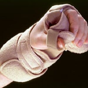 Wrist / Hand / Thumb Splint Orthosis AliMed Omni Progressive Low Profile Aluminum / Foam / Terry Cloth Left Hand Beige One Size Fits Most