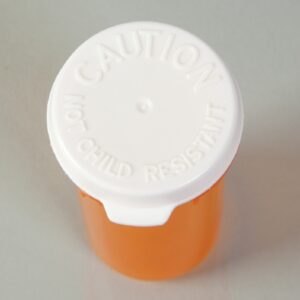 Child-Resistant Medication Vial Cap For 13 and 16 Dram Vials
