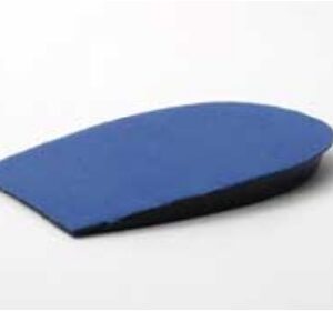 Heel Lift AliMed Leg-Length Discrepancy Pads Leg Lift Fabric / Viscoelastic Polymer Female 6-1/2 to 8-1/2 / Male 5 to 6 Blue