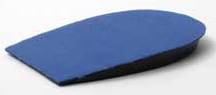 Heel Lift AliMed Leg-Length Discrepancy Pads Leg Lift Fabric / Viscoelastic Polymer Female 8 to 10 / Male 6-1/2 to 8-1/2 Blue