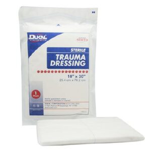 Trauma Dressing Dukal 10 X 30 Inch 1-Ply Sterile 1 per Pack