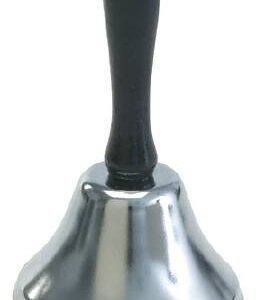 Call Bell Handle Held Wooden Handle / Steel Bell 4 Inch
