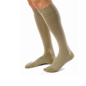 Compression Stocking JOBST for Men Knee High Medium Khaki Closed Toe