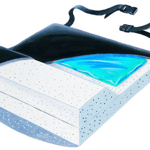 Anti-Thrust Seat Cushion Skil-Care 16 W X 18 L Inch Foam / Gel