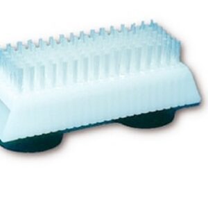 Nail Brush Plastic Bristles White