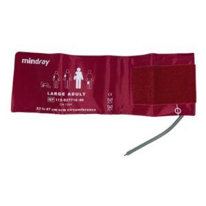 Reusable Blood Pressure Cuff Mindray 33 to 47 cm Arm Nylon Cuff Large Adult Cuff