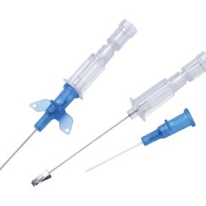 Peripheral IV Catheter Introcan Safety 20 Gauge 1-1/4 Inch Polyurethane Winged Hub Non Blood Control Passive Safety