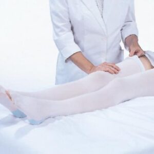 Anti-embolism Stocking CAP Knee High Large / Short White Open Toe