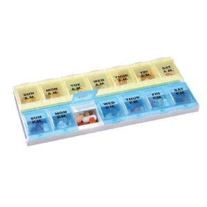 Pill Organizer EZY Dose Adult-Lock 2X-Large 7 Day 2 Dose