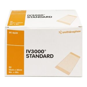 Catheter Securement Dressing IV3000 Film 4 X 8 Inch Sterile