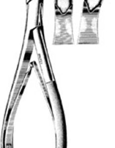 Cranial Rongeur Adson Straight Double Spring Plier Type Handle 7 X 13 mm, 8 Inch L