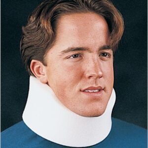 Cervical Collar Contoured / Medium Density Adult One Size Fits Most One-Piece 3 Inch Height 25-1/2 Inch Length