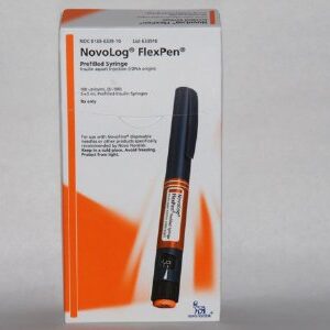 NovoLog FlexPen Insulin Aspart 100 U / mL Injection 3 mL