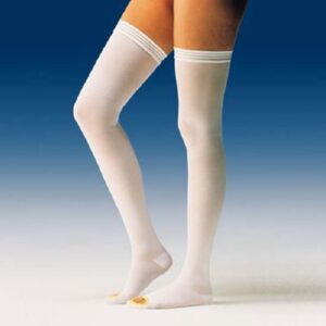 Anti-embolism Stocking JOBST Anti-embolism/GPT Thigh High Large / Regular White Open Toe
