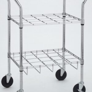 E, D, C or M9 Oxygen Cylinder Cart Chrome Chrome