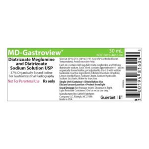 MD-Gastroview Diatrizoate Meglumine / Diatrizoate Sodium 66% – 10% Solution 30 mL