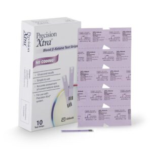 Blood Glucose and Ketone Test Strips Precision Xtra 10 Strips per Pack