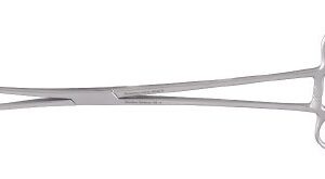 Uterine Tenaculum Forceps MeisterHand Braun 10 Inch Length OR / Surgical Grade German Stainless Steel NonSterile Locking Finger Ring Handle Straight 1 X 1 Atraumatic Prongs