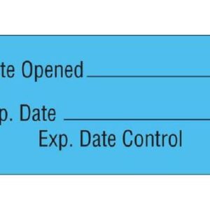Pre-Printed / Write On Label Auxiliary Label Blue Date Opened _____ / Exp. Date _____ / Expiration Date Control Black Quality Control Label 3/4 X 1-1/2 Inch