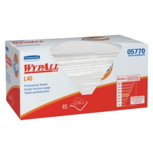 Hygienic Towel WypAll L40 Light Duty 45 Count Box 12 X 23 Inch NonSterile Disposable